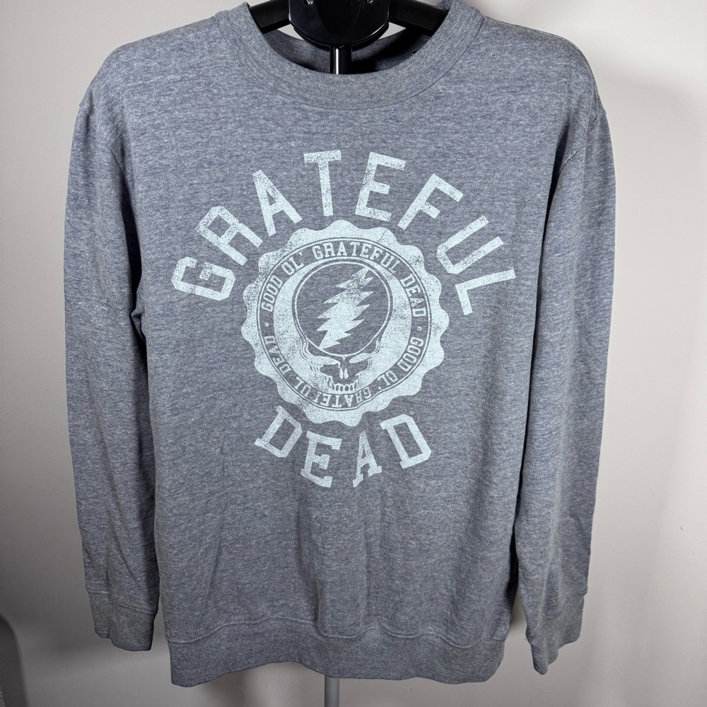 Grateful Dead Men's Grey Crewneck Sweatshirt